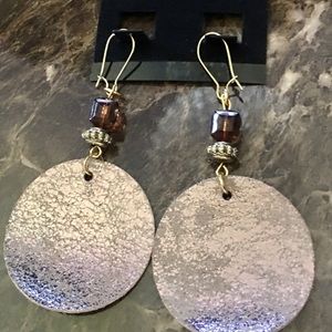 Leather earrings!